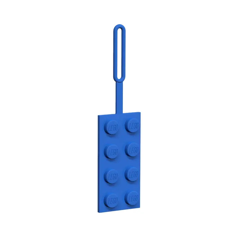 LEGO 2x4 Blue Luggage Tag