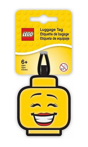 LEGO Bag / Luggage Tag, Silicone, Minifigure Head, Female