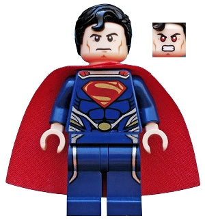 Superman - Dark Blue Suit, Starched Fabric Cape Minifigure