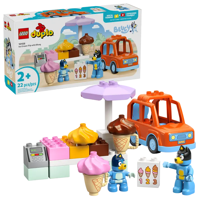 Lego Bluey Ice Cream Trip with Bluey