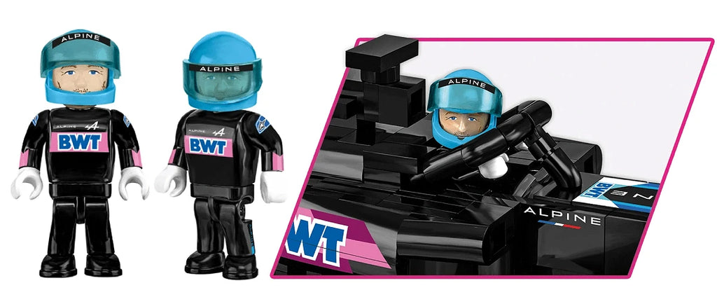 BWT Alpine F1 Team Car A524 Building Block Model 1:26 Scale