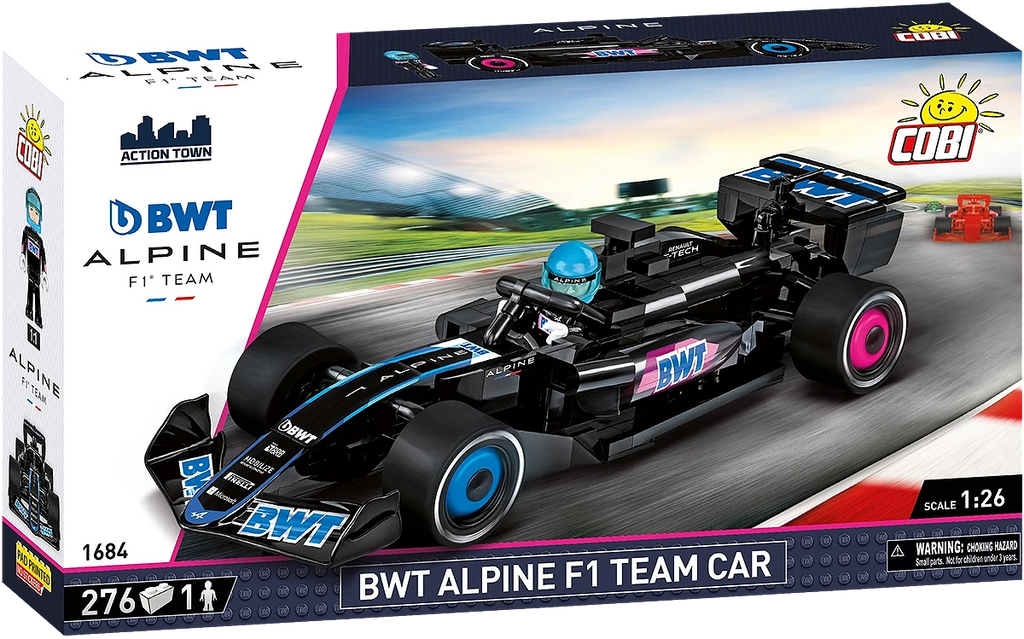 BWT Alpine F1 Team Car A524 Building Block Model 1:26 Scale