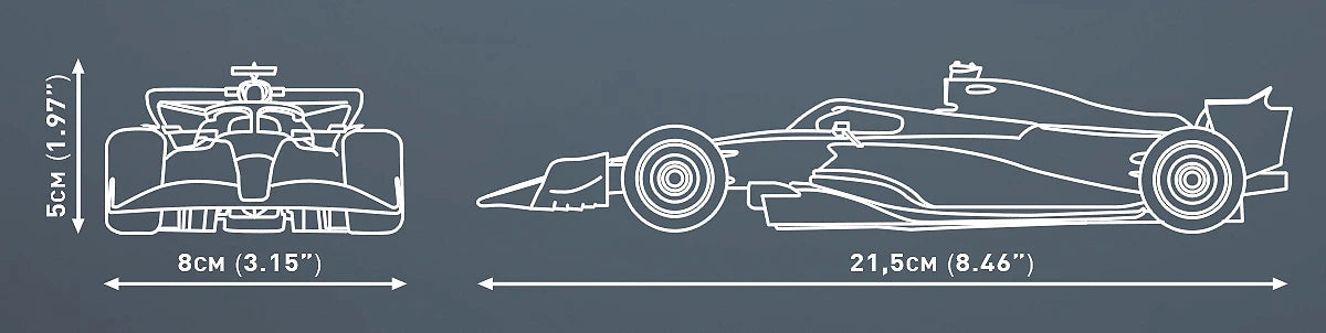 BWT Alpine F1 Team Car A524 Building Block Model 1:26 Scale