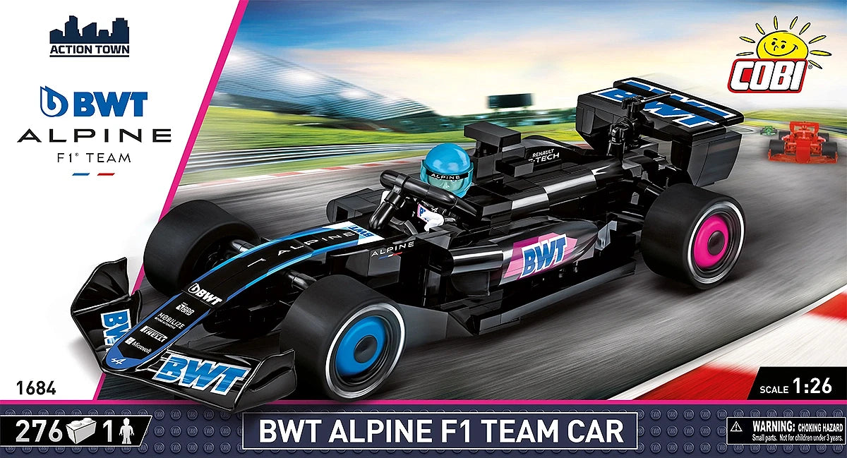 BWT Alpine F1 Team Car A524 Building Block Model 1:26 Scale