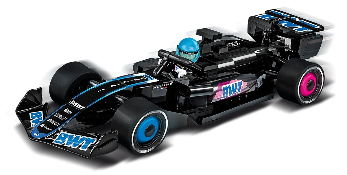 BWT Alpine F1 Team Car A524 Building Block Model 1:26 Scale