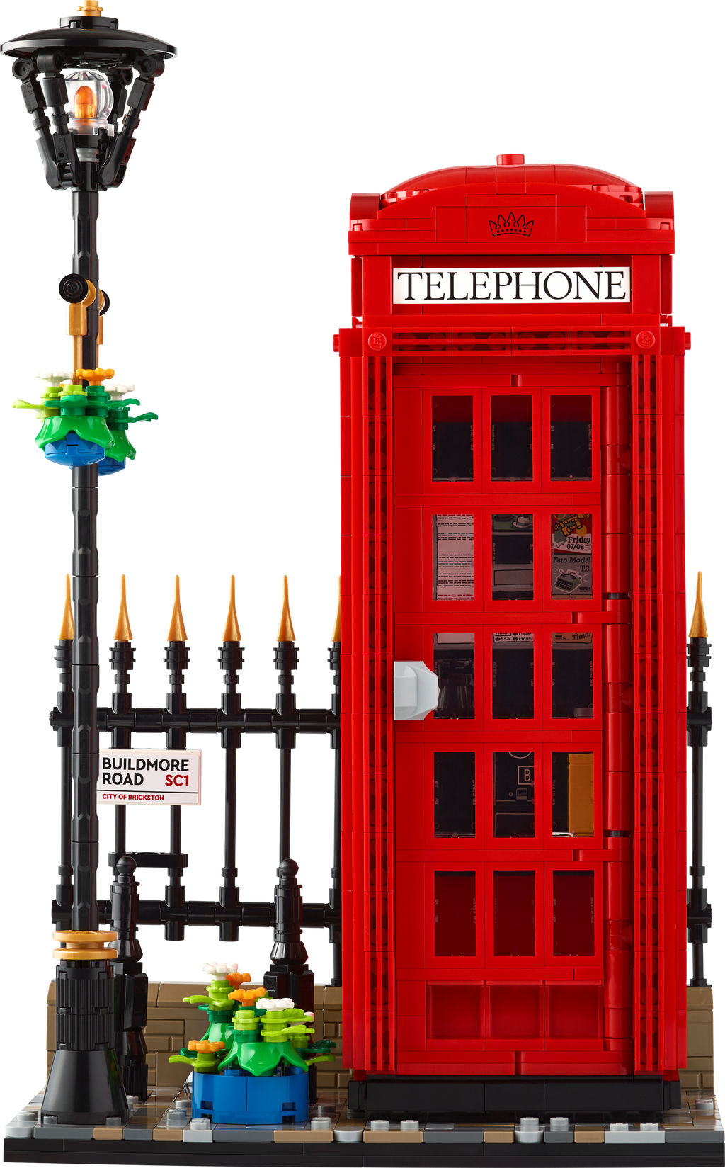 LEGO Ideas Red London Telephone Box 21347 Building Set for Adults