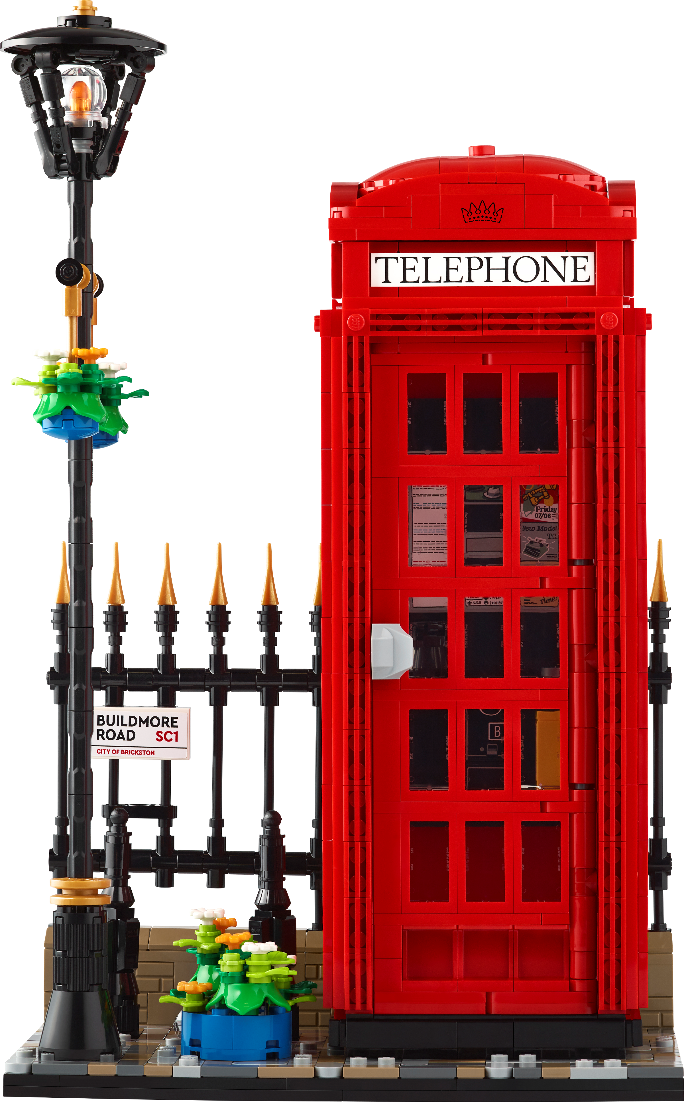 LEGO Ideas Red London Telephone Box 21347 Building Set for Adults