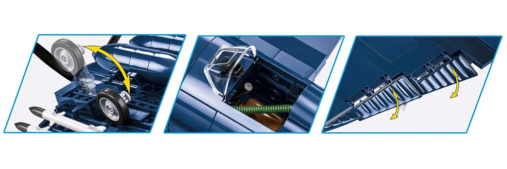 COBI 2417 F4U-4 Corsair Korean War Fighter Aircraft Building Set