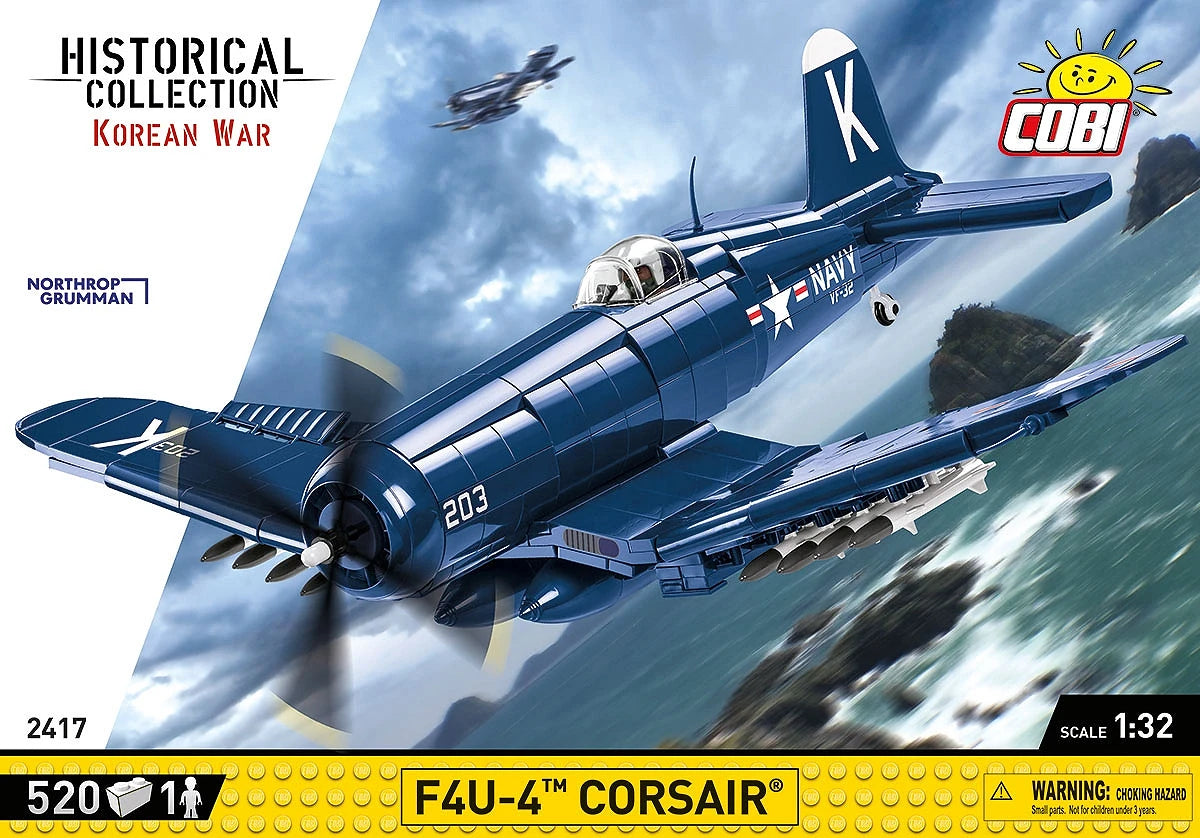 COBI 2417 F4U-4 Corsair Korean War Fighter Aircraft Building Set