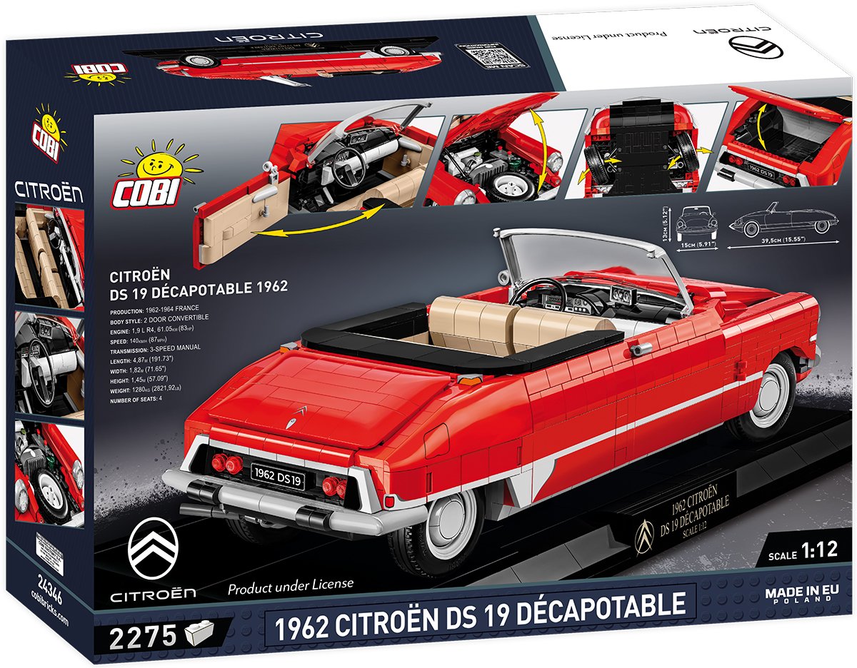 COBI Executive Edition 1962 Citroen DS 19 Decapotable 24346 Model
