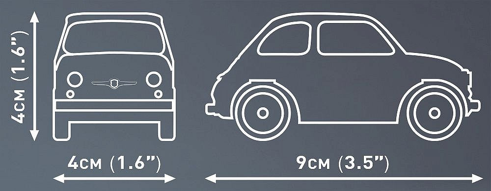 COBI Fiat Abarth 595 Scale 1:35 Building Block Set