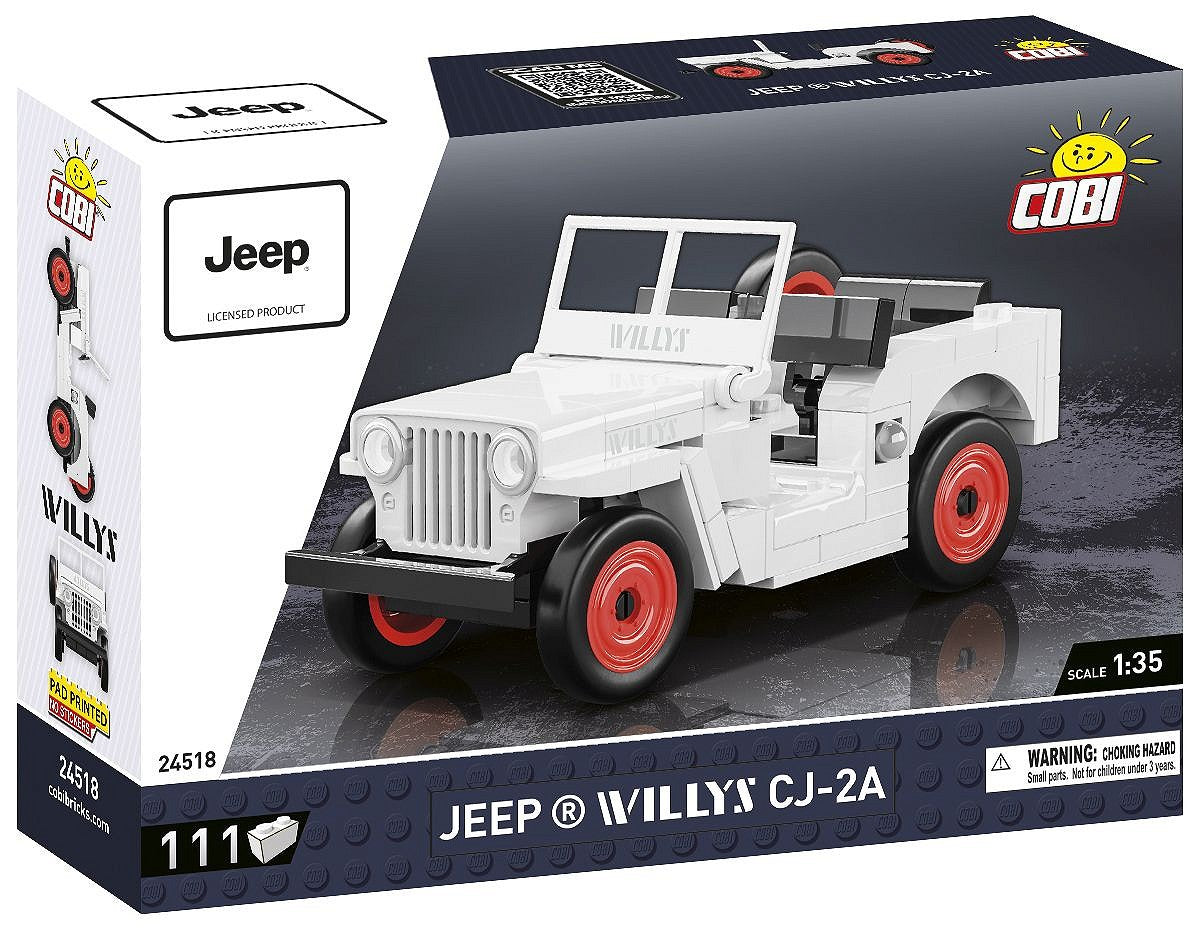 Cobi Jeep Willys CJ-2A Civilian 1:35 Scale Building Block Model