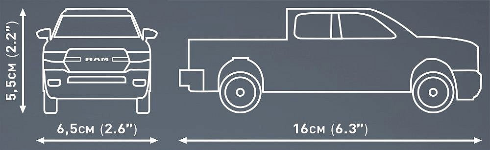 Cobi RAM 1500 Pickup Truck 1:35 Scale 183 Pieces Construction Set