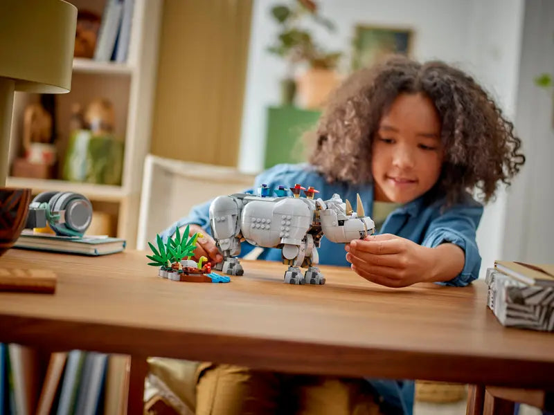 Lego Wild Animals: Majestic Rhino with Birds