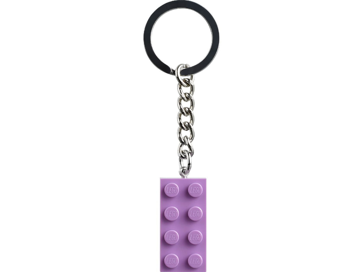 LEGO Medium Lavender 2x4 Stud Key Chain 854304