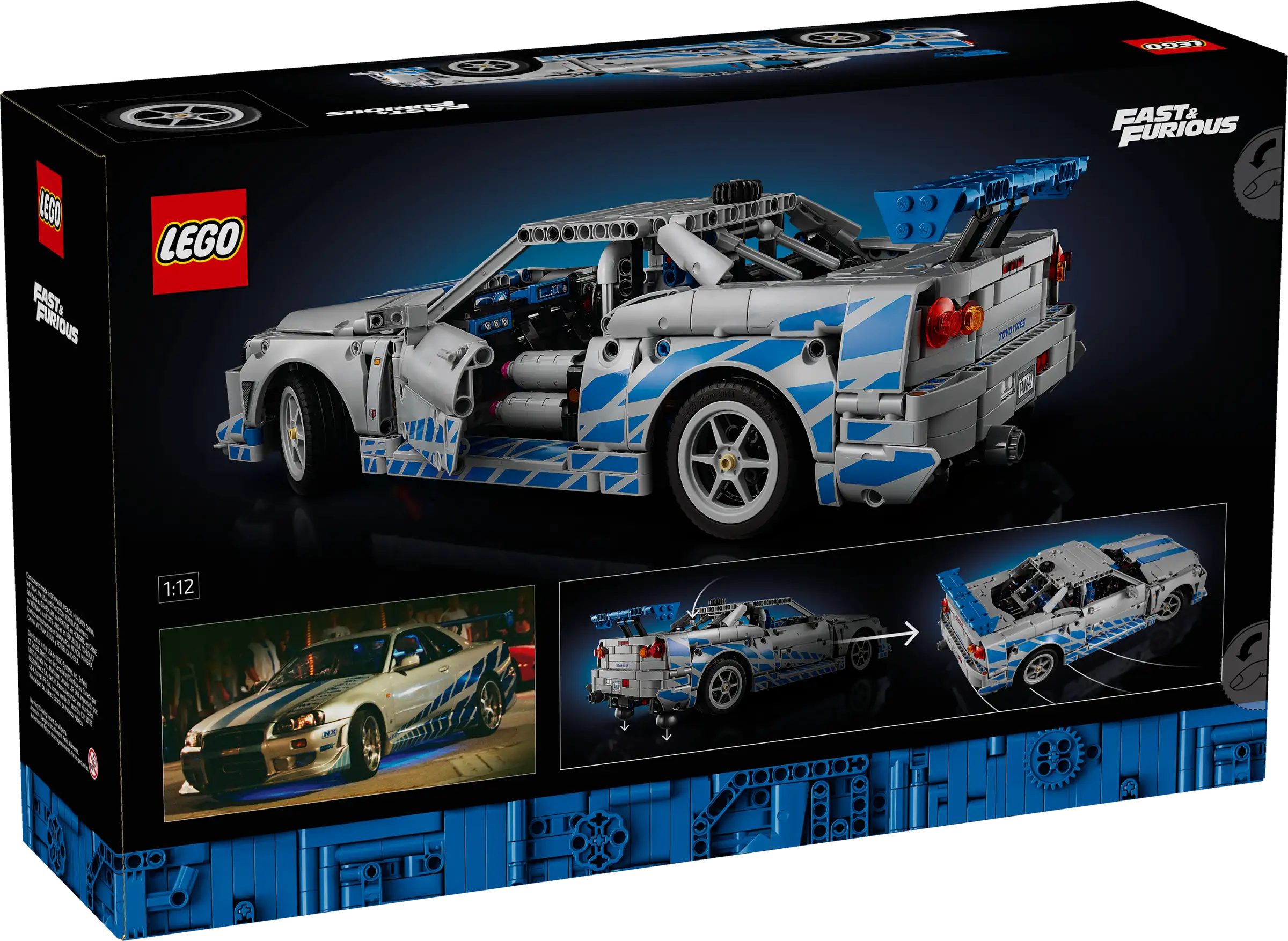 Lego Technic 2 Fast 2 Furious Nissan Skyline GT-R (R34) Car