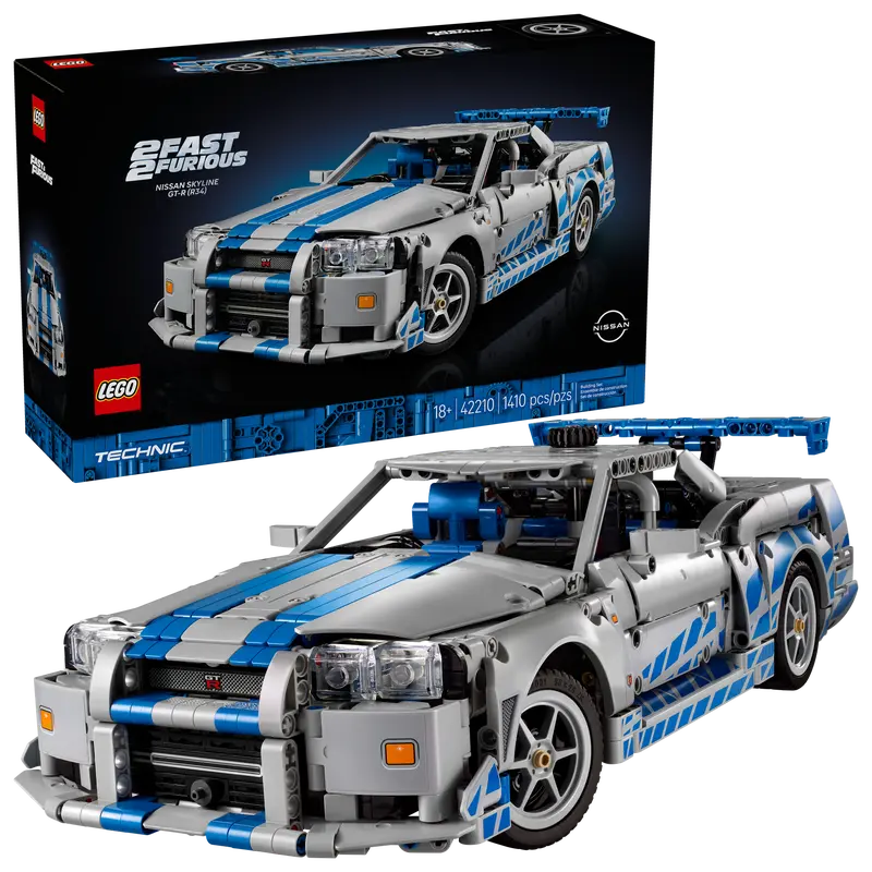 Lego Technic 2 Fast 2 Furious Nissan Skyline GT-R (R34) Car