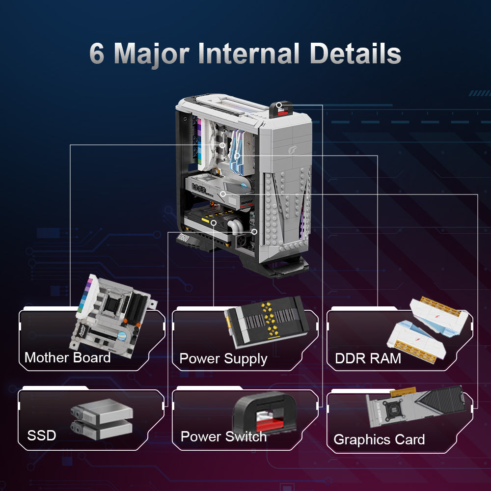 Pantasy X IGAME Gaming Desktop PC Building Block Model Set