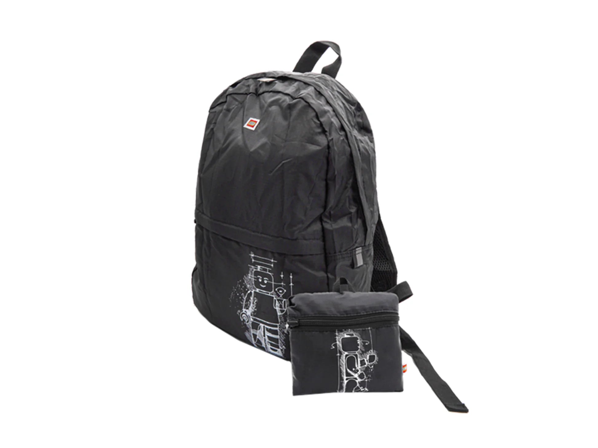 Lego Classic Foldable Minifigure Backpack (Black)