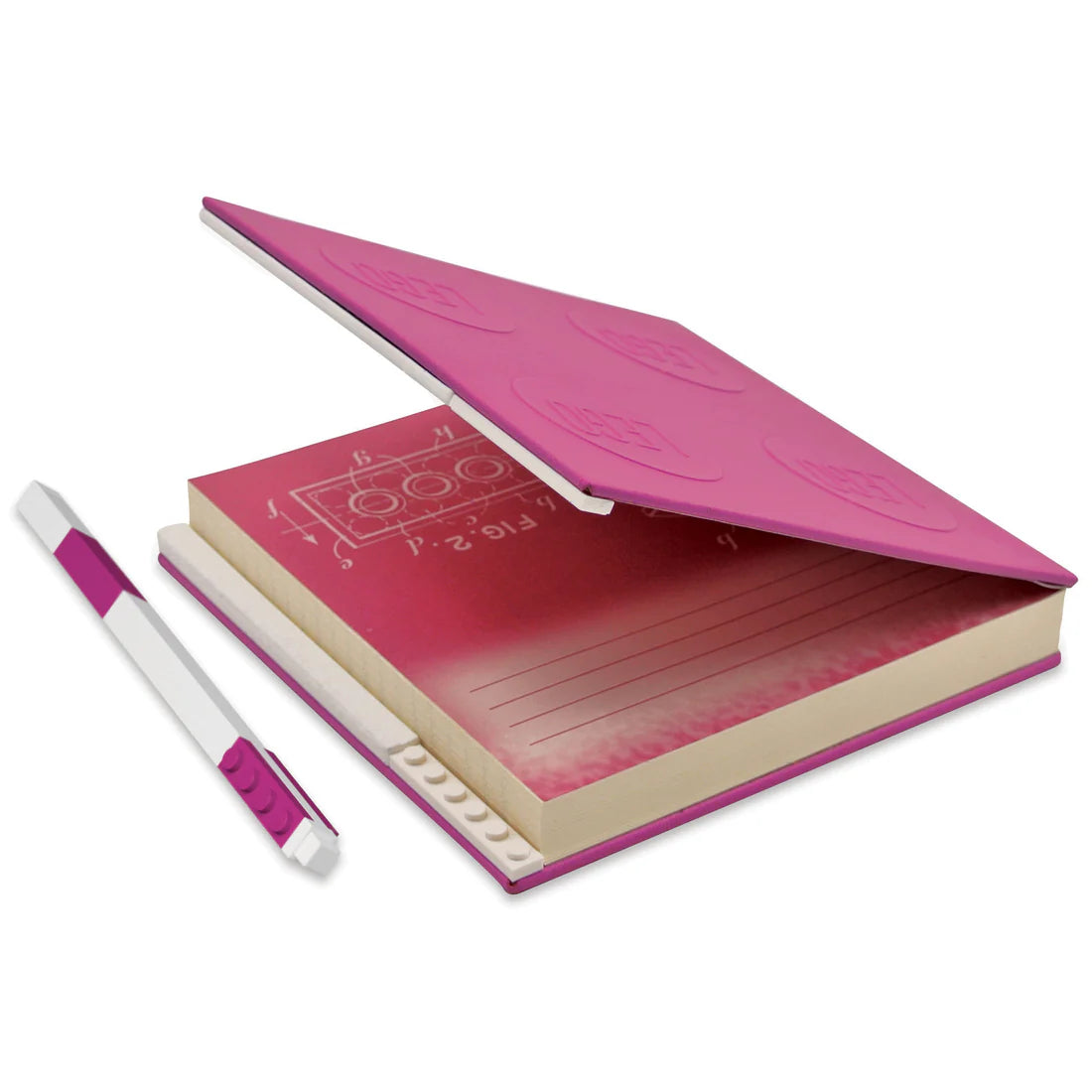 LEGO® Locking Notebook with Gel Pen Violet- in Box