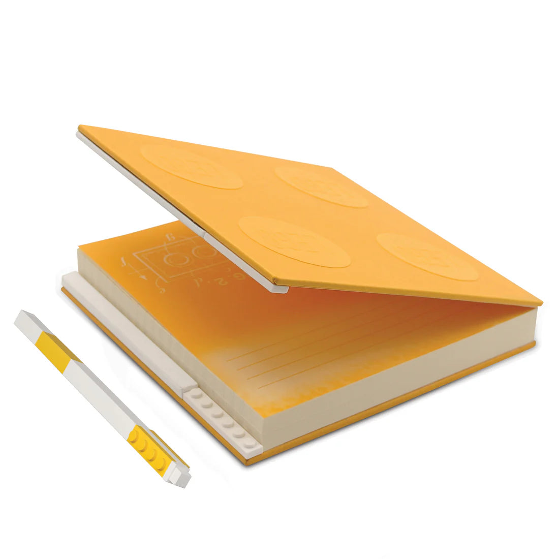 LEGO® Locking Notebook with Gel Pen Yellow - in Box