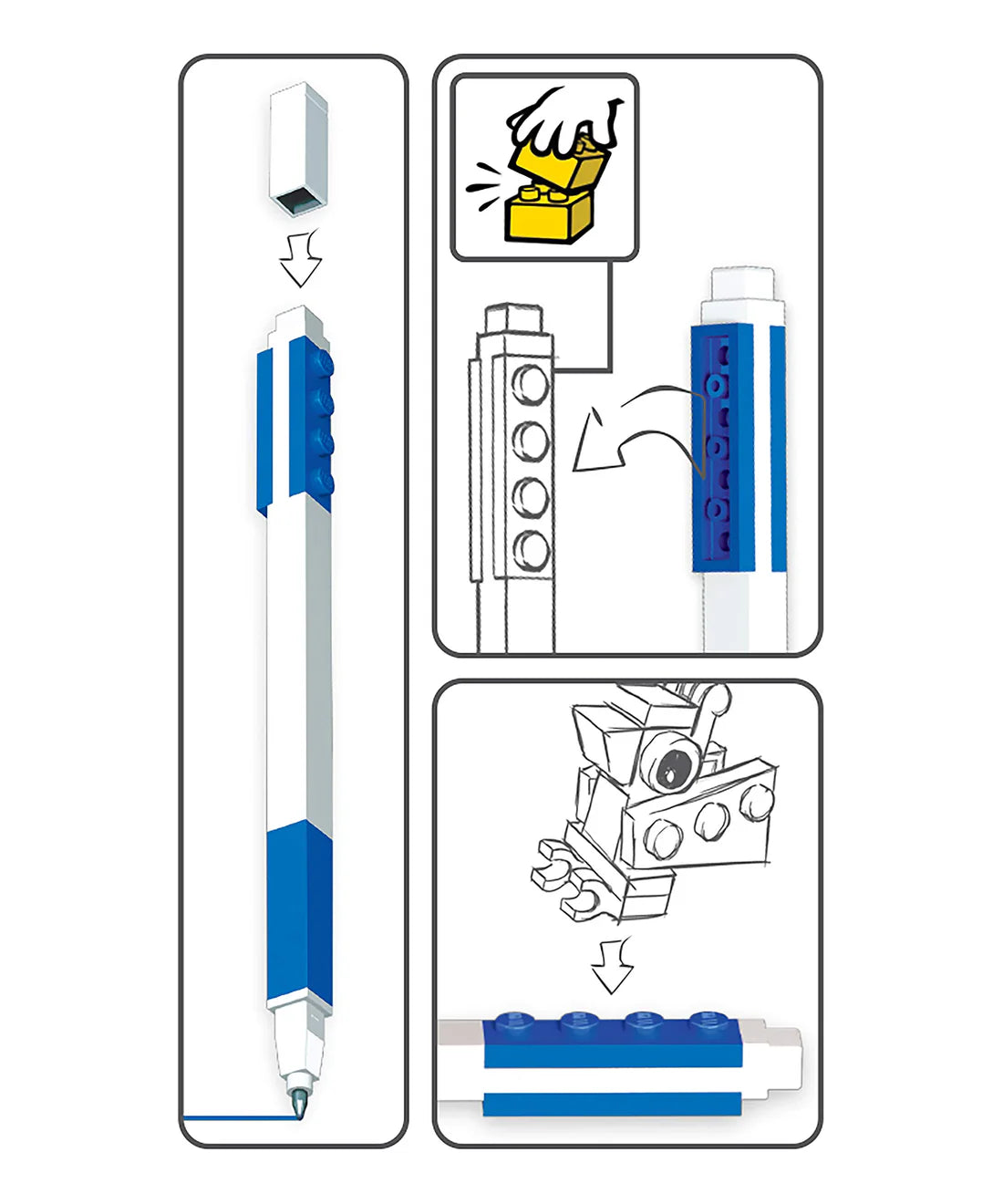 LEGO® Pen Pal Gel Pen with Minifigure Blue