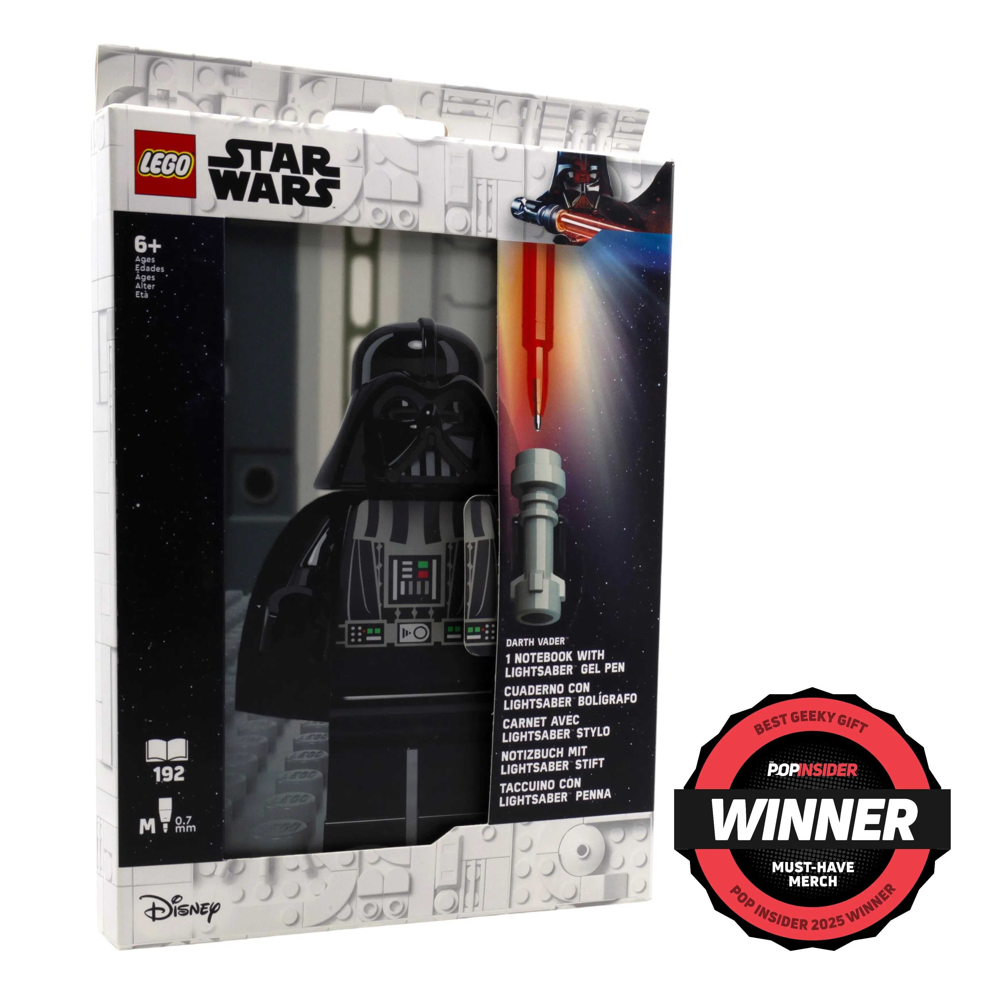 LEGO Star Wars - Dotted Notebook with Lightsaber Gel Pen Darth Vader - 53492
