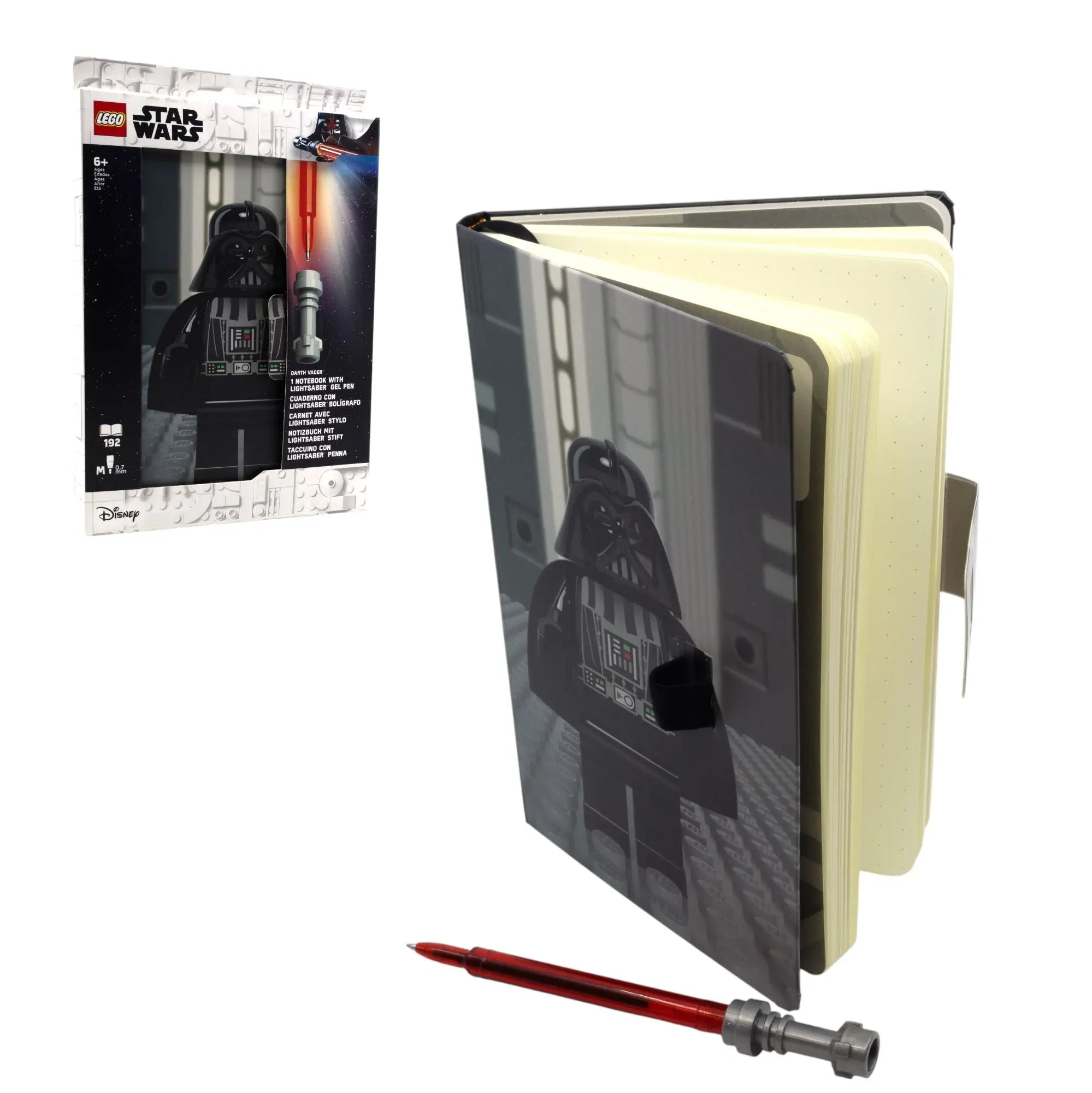 LEGO Star Wars - Dotted Notebook with Lightsaber Gel Pen Darth Vader - 53492