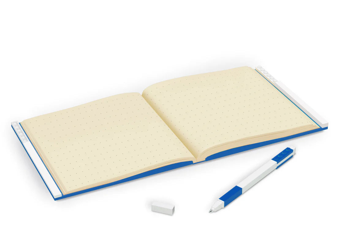 LEGO® Locking Notebook with Gel Pen Blue- in Box