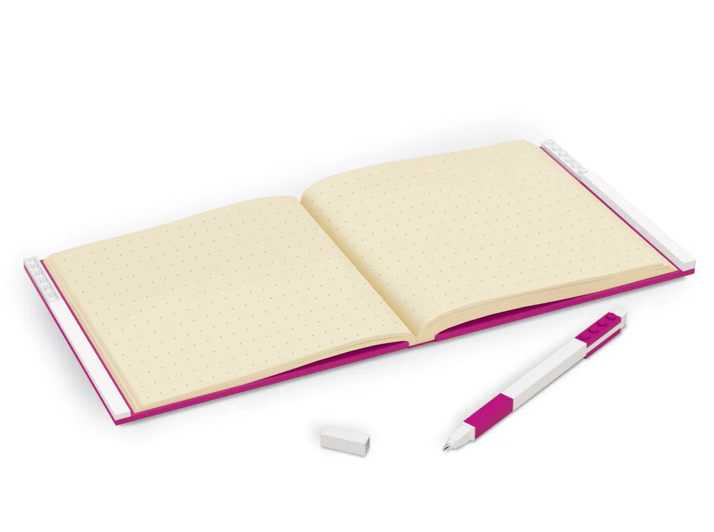 LEGO® Locking Notebook with Gel Pen Violet- in Box