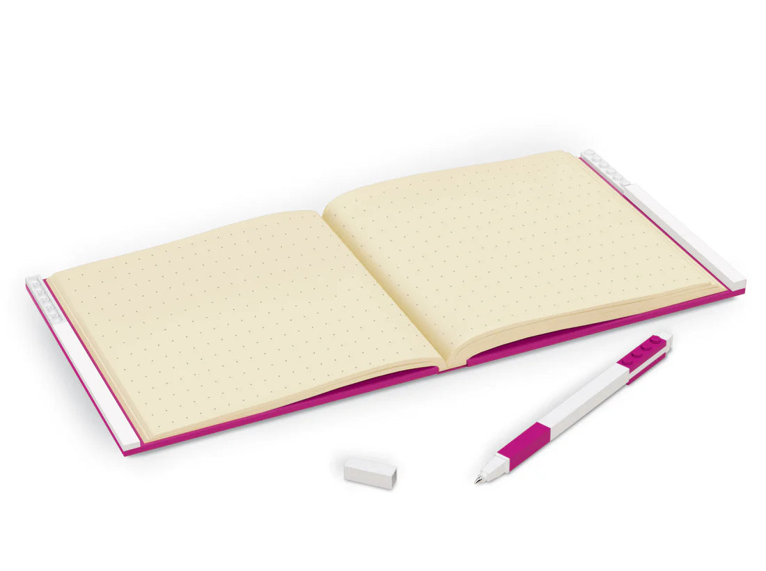 LEGO® Locking Notebook with Gel Pen Violet- in Box