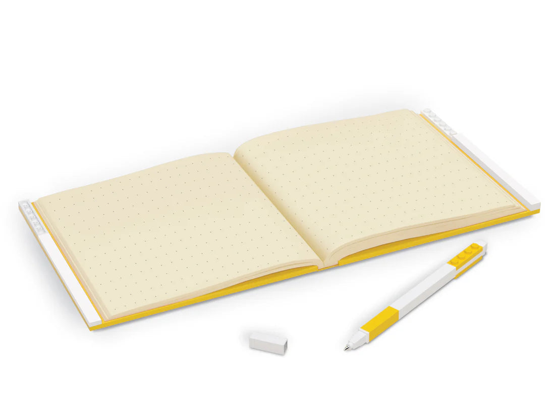 LEGO® Locking Notebook with Gel Pen Yellow - in Box