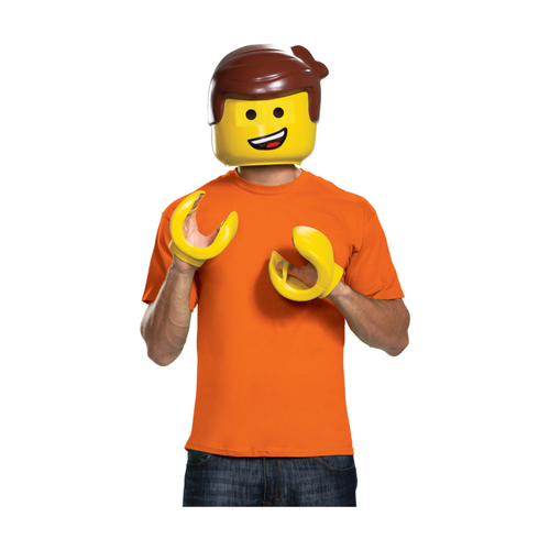 Adult's Lego Movie 2 Emmet Costume Accesory Set
