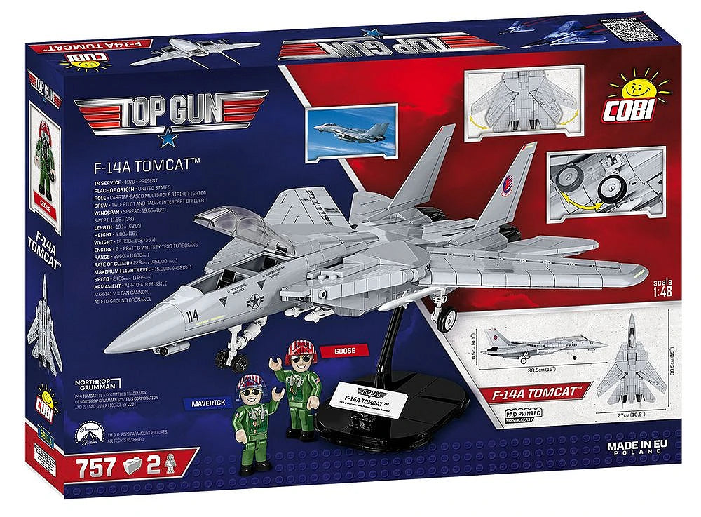 COBI Top Gun F-14A Tomcat Fighter Jet Building Block Set
