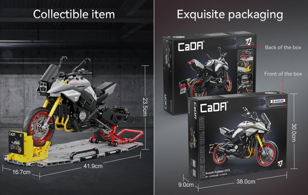 Suzuki Katana 1/6 Scale Model Collectible – CaDA Bricks