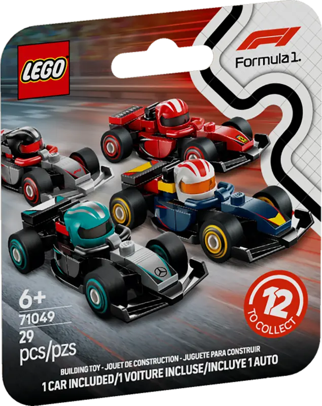 F1 Collectible Race Cars (Box of 36)