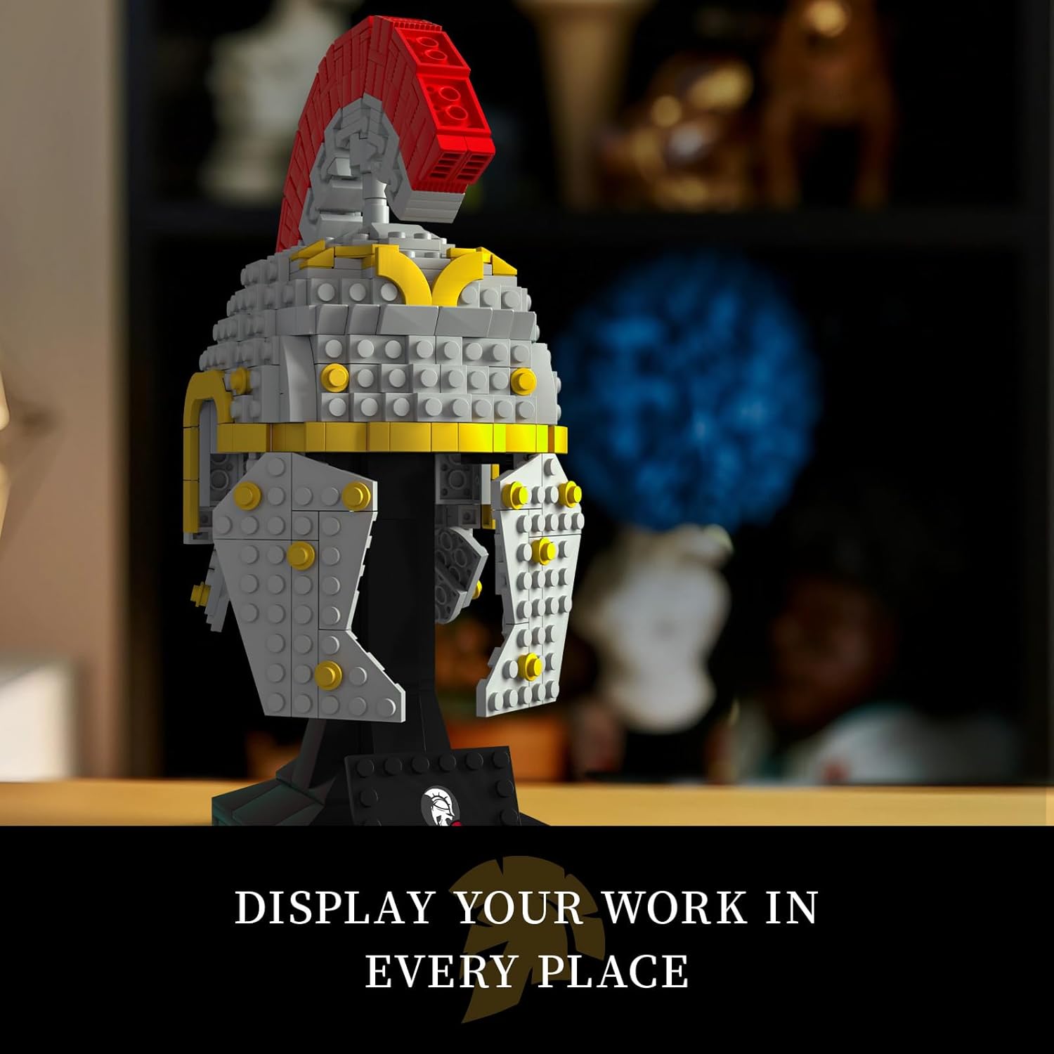 Givenni Roman Centurion Helmet Building Set for Adults 596 Pieces