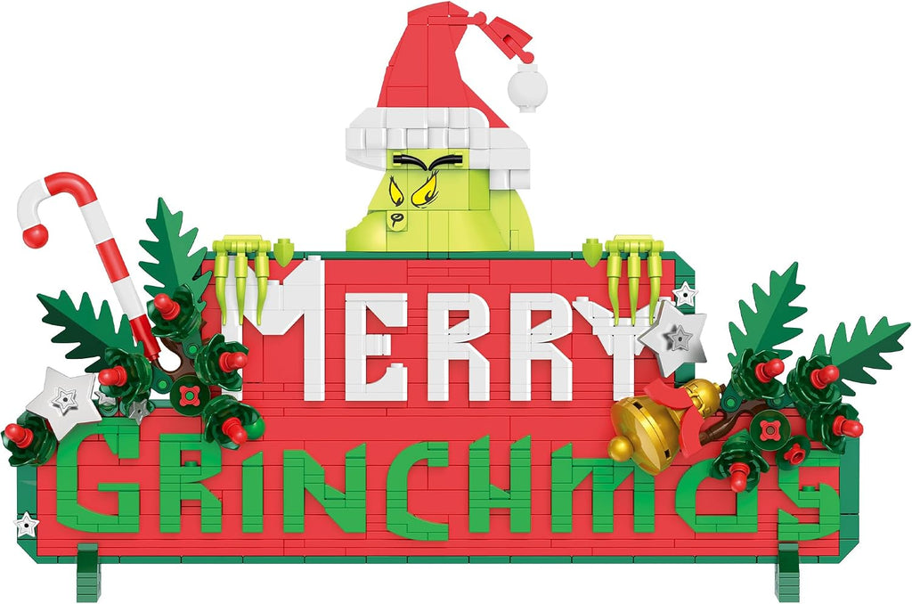 Brickcraft - Merry Grinchmas Sign Holiday Brick Building Set - 72361GRI