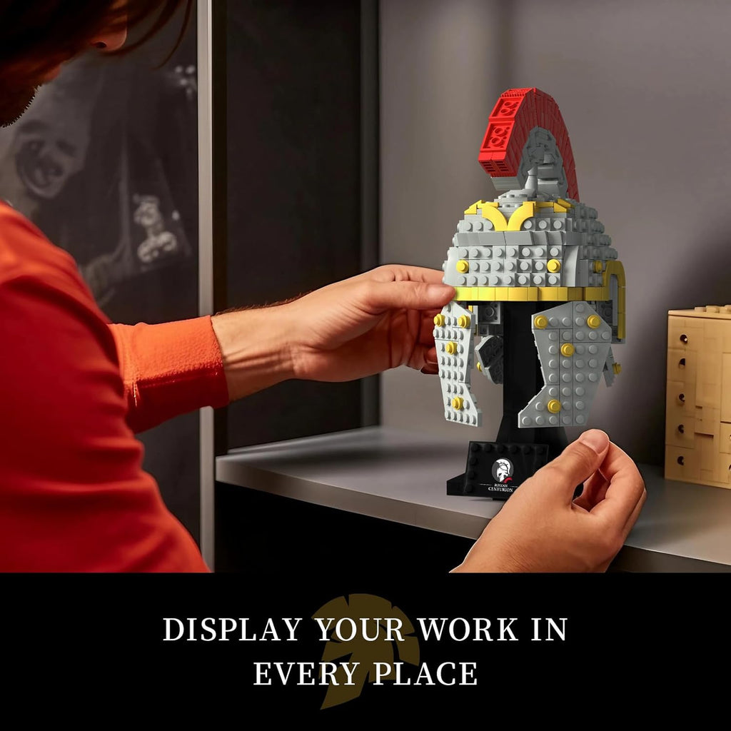 Givenni Roman Centurion Helmet Building Set for Adults 596 Pieces
