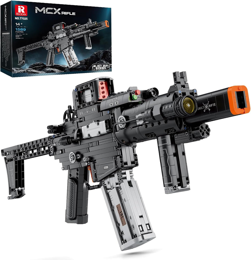 Reobrix MCX Assault Rifle RB77025 brick-built display model