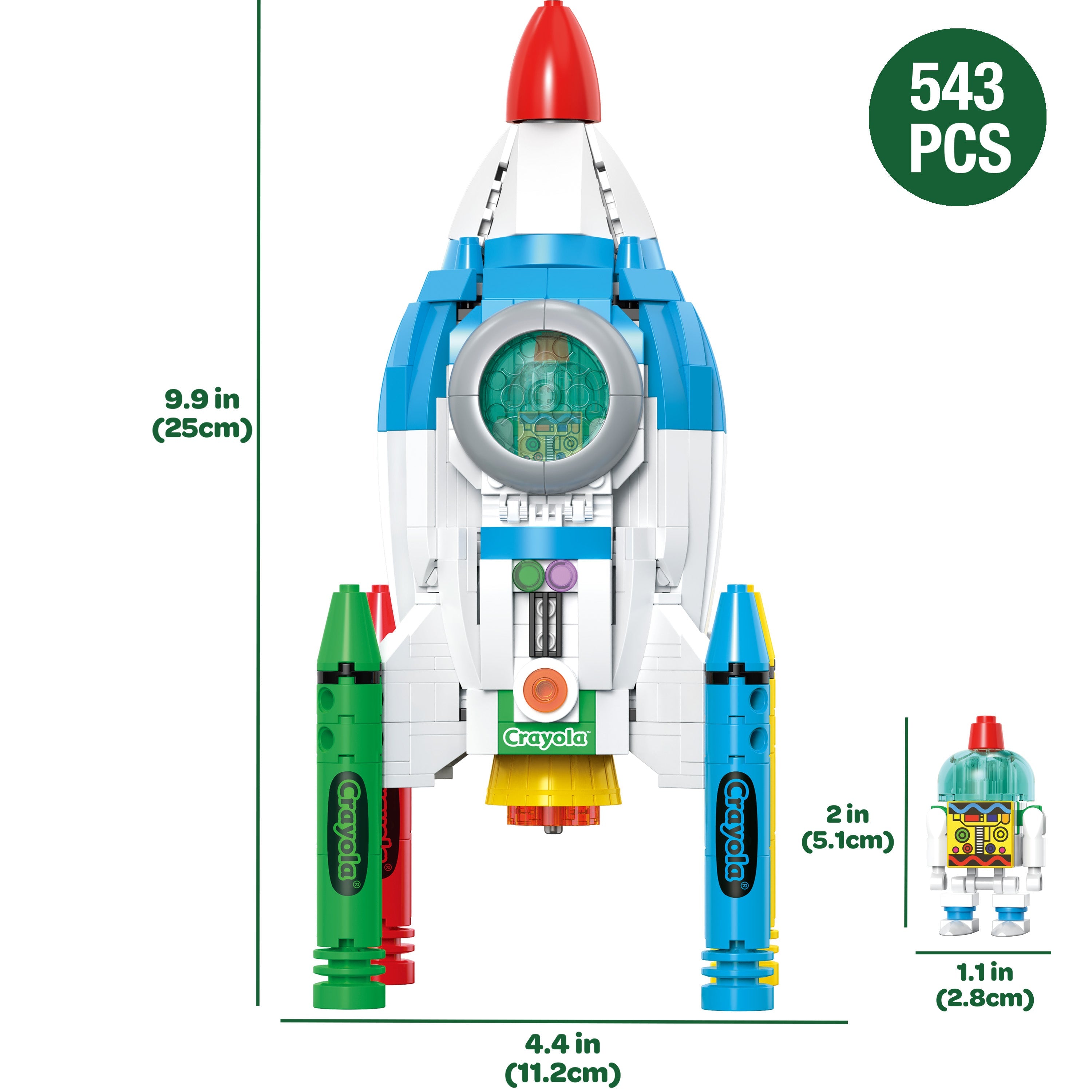 Brickcraft - Crayola Rocketship - 72102CYA
