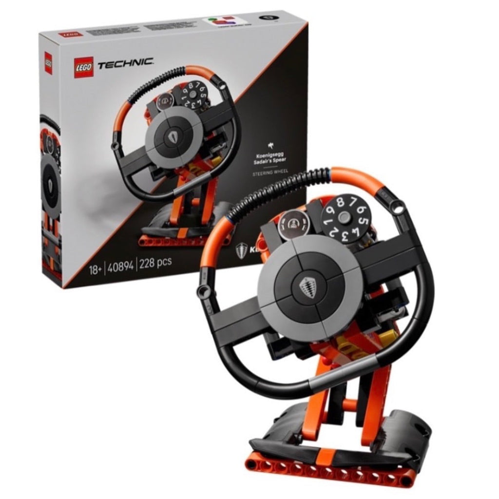 LEGO Technic Koenigsegg Sadair's Spear Steering Wheel 40894 brick-built vehicle model