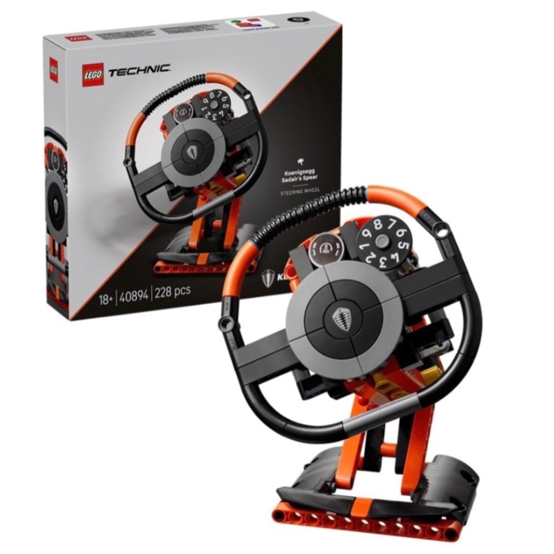 LEGO Technic Koenigsegg Sadair's Spear Steering Wheel 40894 brick-built vehicle model