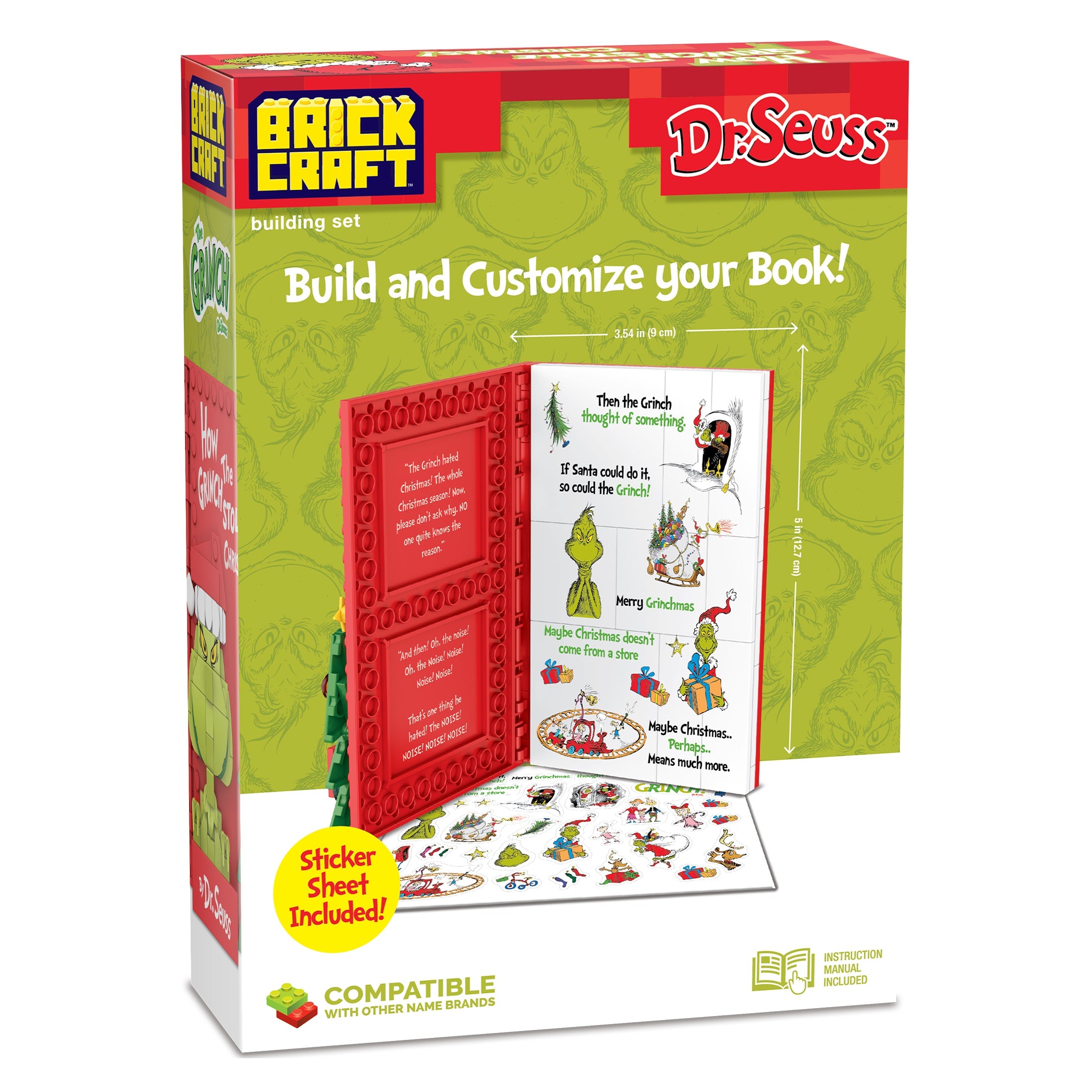 Brickcraft Dr. Seuss - How the Grinch Stole Christmas Book - 72353GRI