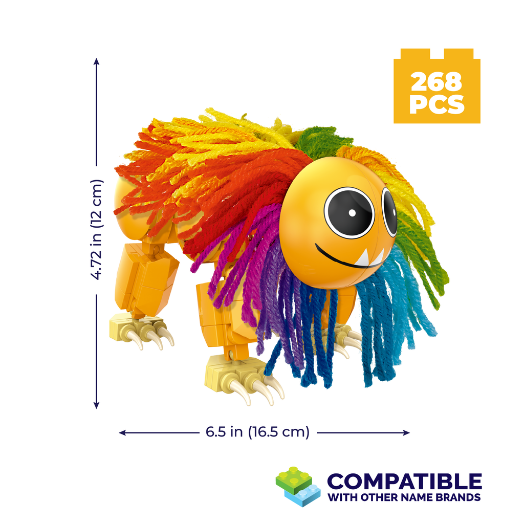 Brickcraft Yarnaby Posable Lion Brick Set – 268 Pieces – 72680PPT