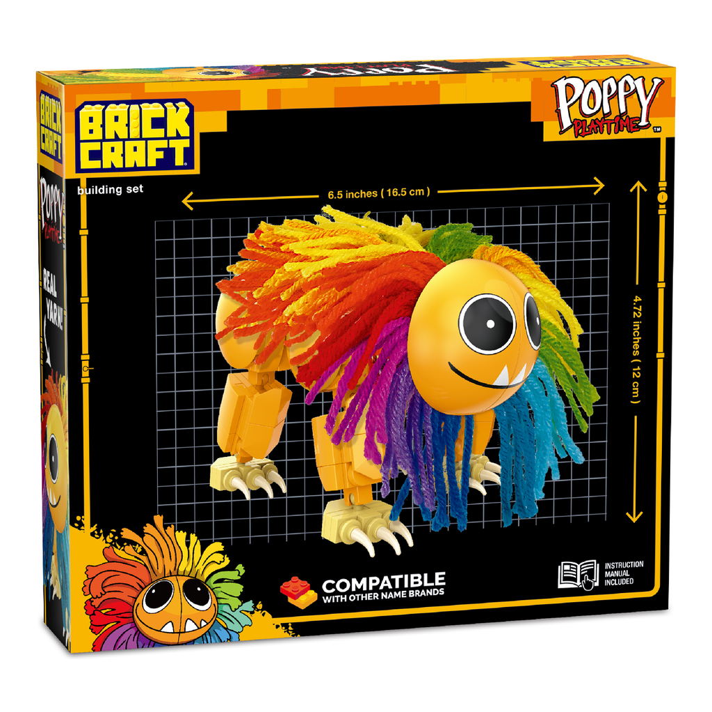 Brickcraft Yarnaby Posable Lion Brick Set – 268 Pieces – 72680PPT