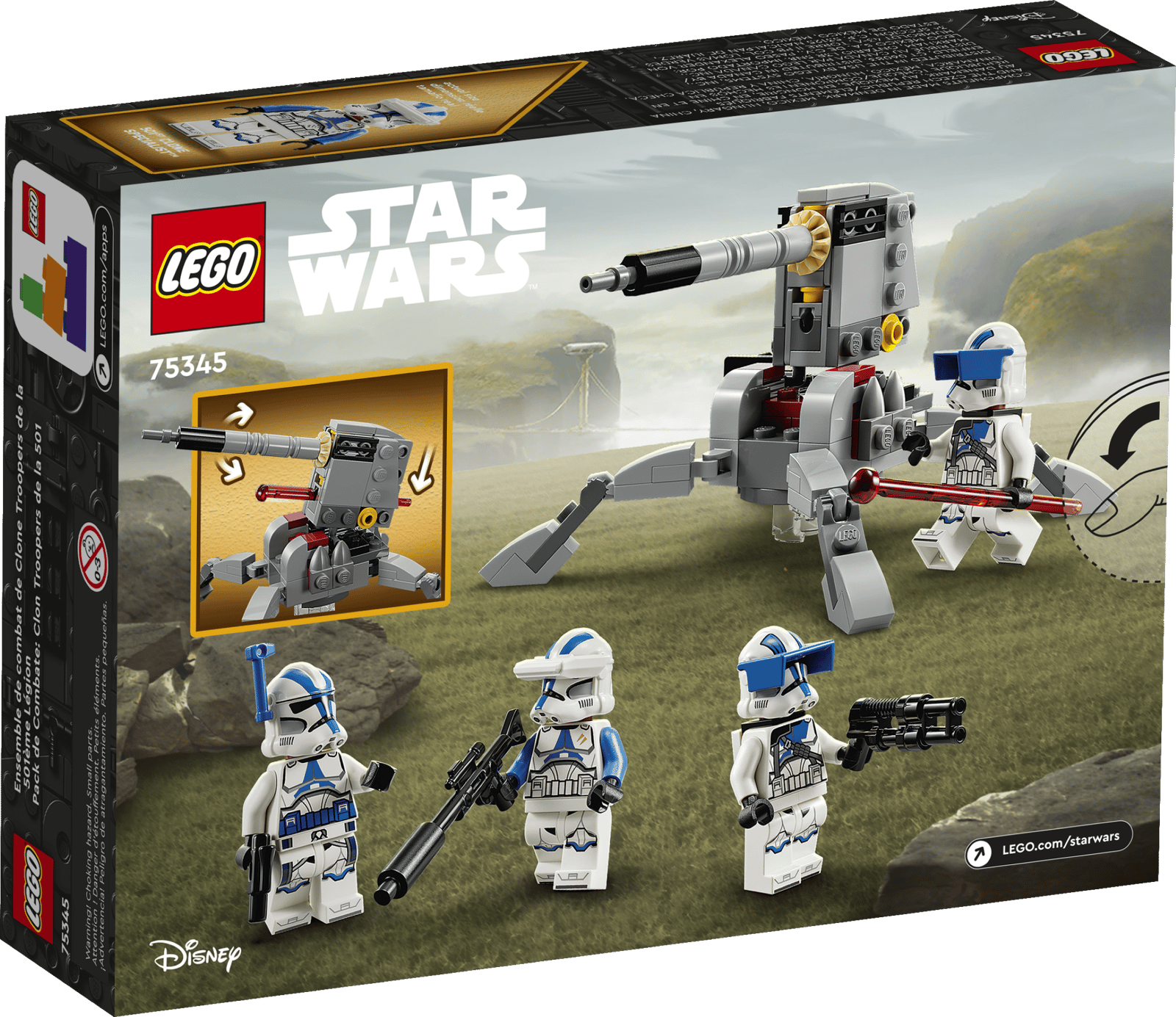 LEGO Star Wars - 501st Clone Troopers Battle Pack - 75345