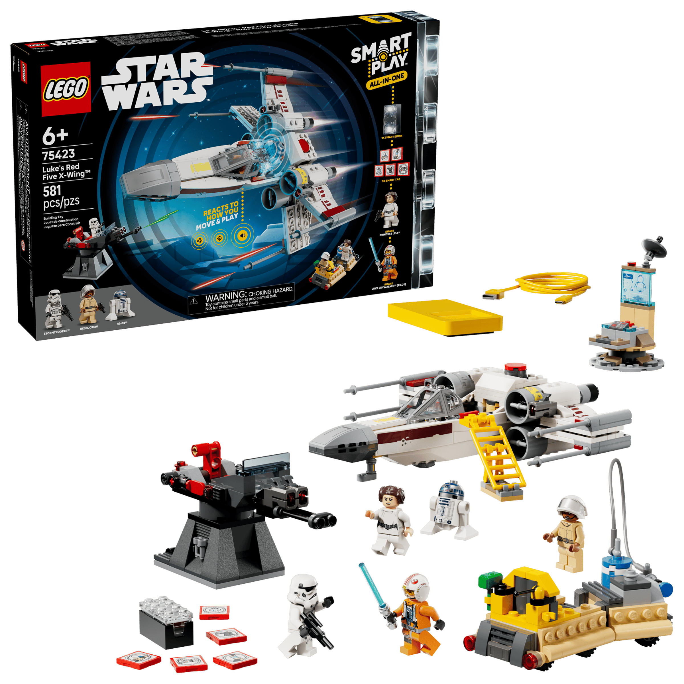 LEGO SMART Play™ Luke's Red Five X-Wing Interactive Set