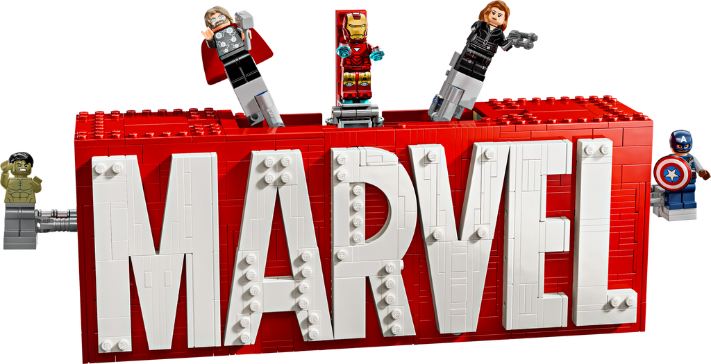 LEGO Marvel - Buildable Logo & Minifigures Collectible Set - 76313
