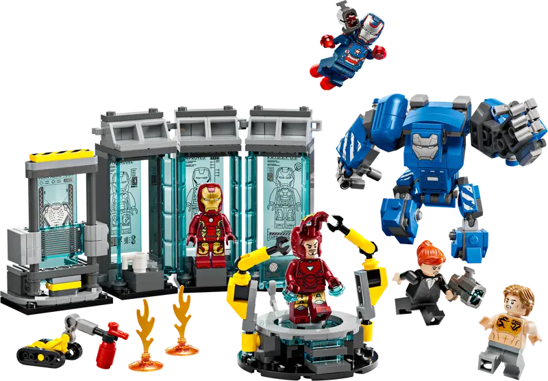 Lego Marvel Iron Mans Laboratory Hall of Armor